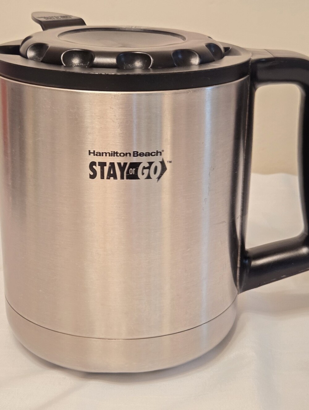 Hamilton Beach Stay Or Go Coffee Pot Stainless Steel 2 Quarts